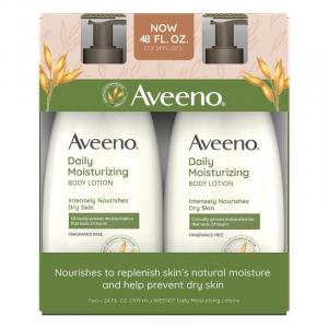 Aveeno Daily Moisture Lotion, 2 x 24 fl oz Bundle